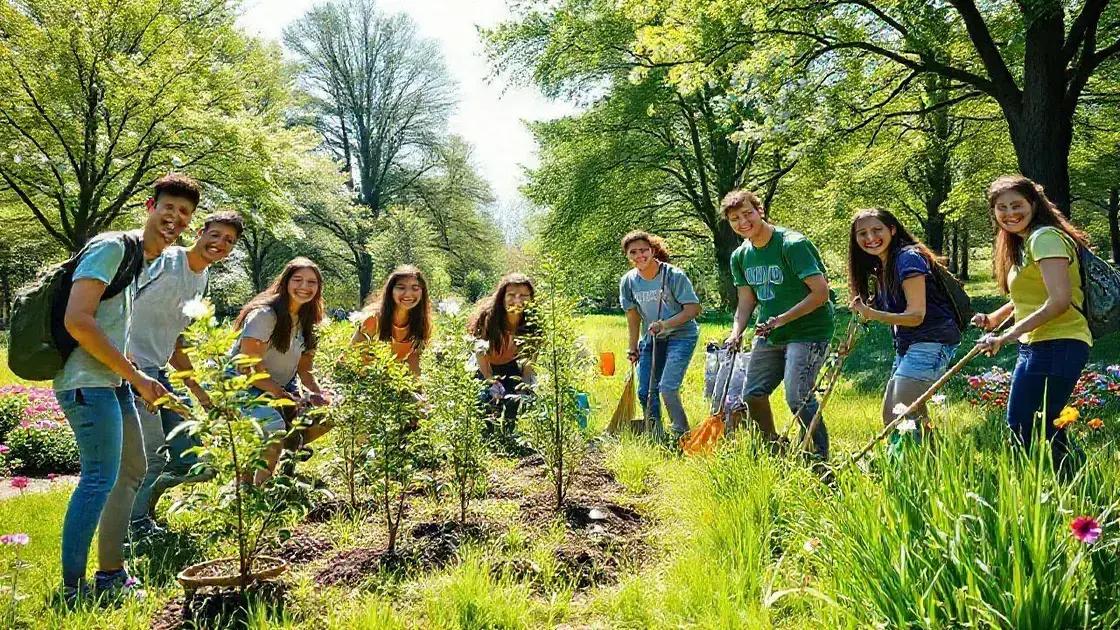 Atividades para engajar jovens na comunidade