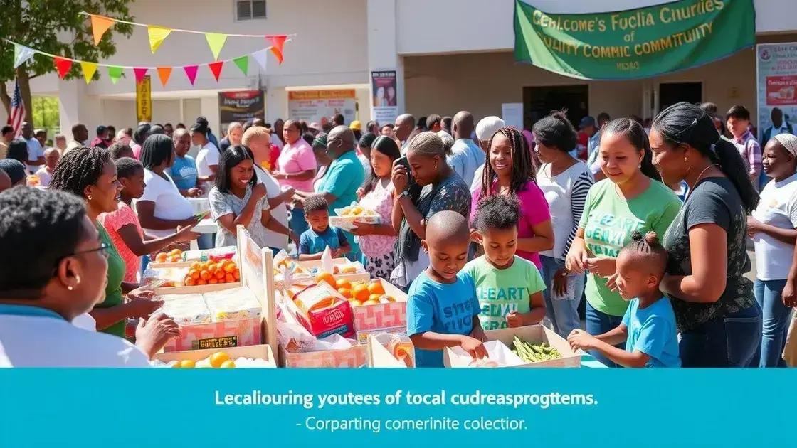 Iniciativas comunitárias e sociais