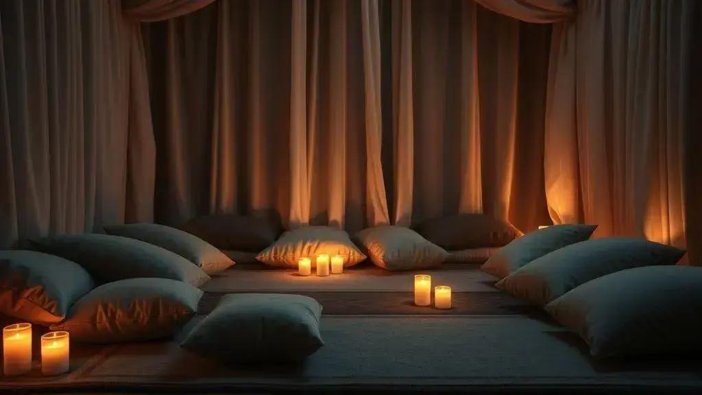 Ritual noturno: criando um ambiente inspirador Ritual noturno: criando um ambiente inspirador