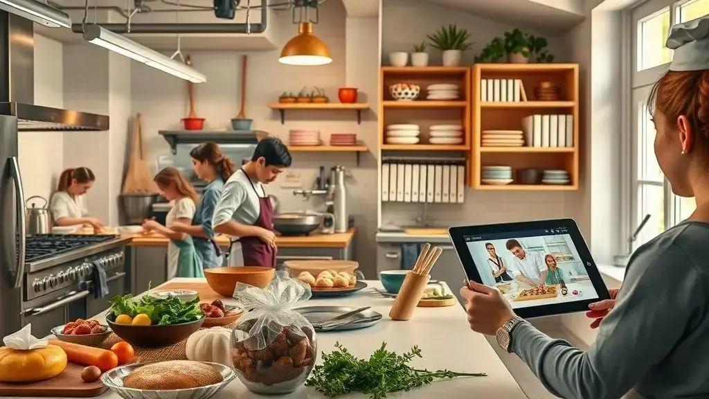 Tipos de cursos de culinária disponíveis