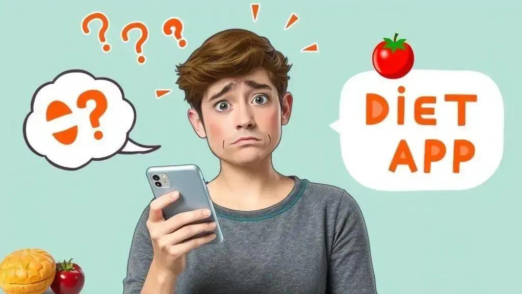 Possíveis desafios ao usar aplicativos de dieta