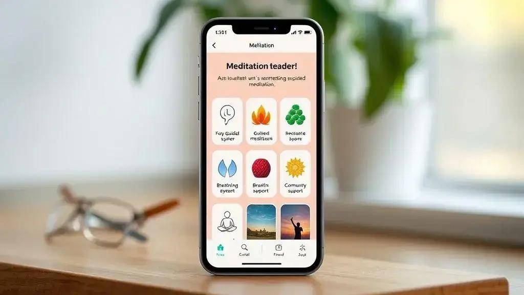 Recursos úteis em aplicativos de meditação