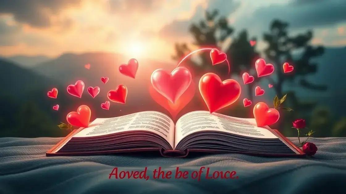 Versículos bíblicos que falam sobre amor
