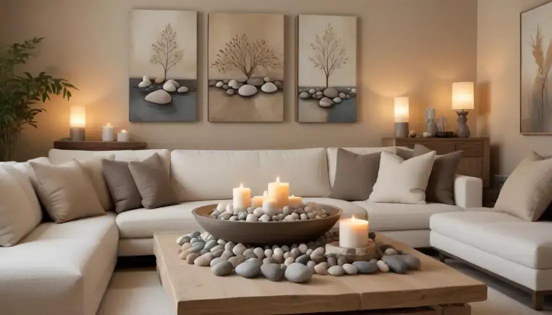 Elementos decorativos que inspiram paz