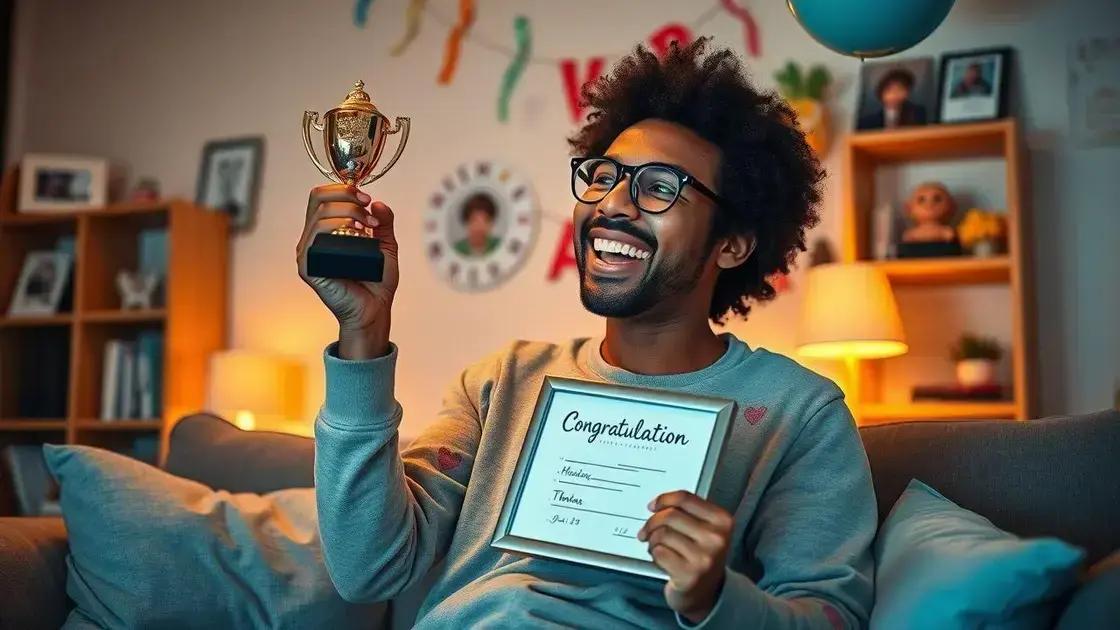 Celebrando conquistas e mantendo a motivação