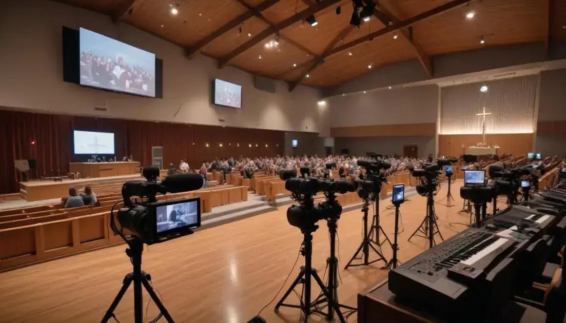 Ferramentas essenciais para transmitir cultos online