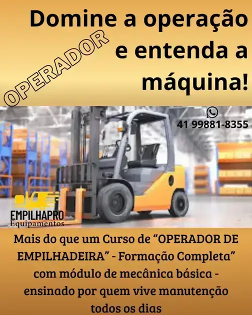 curso de empilhadeira gratuito presencial
