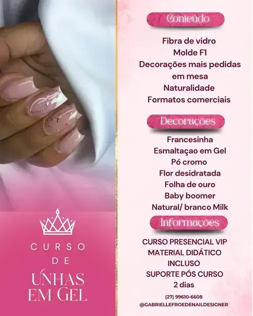 curso unha de gel gratuito