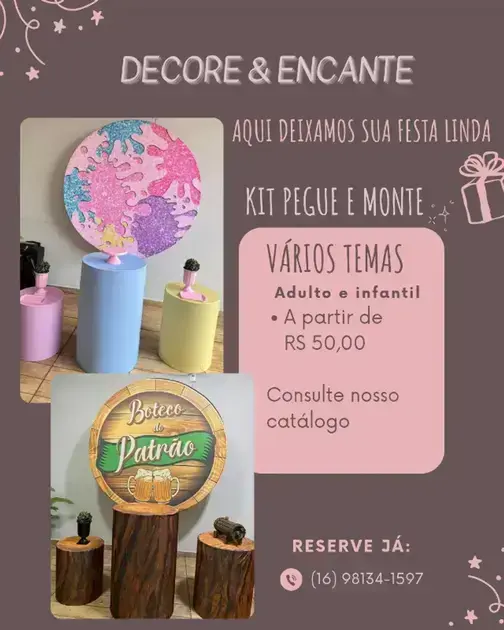 cursos gratuitos de decoração de festas