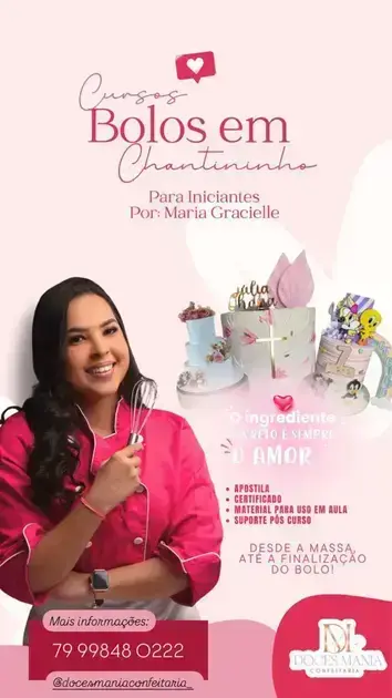 cursos online gratuitos de confeitaria