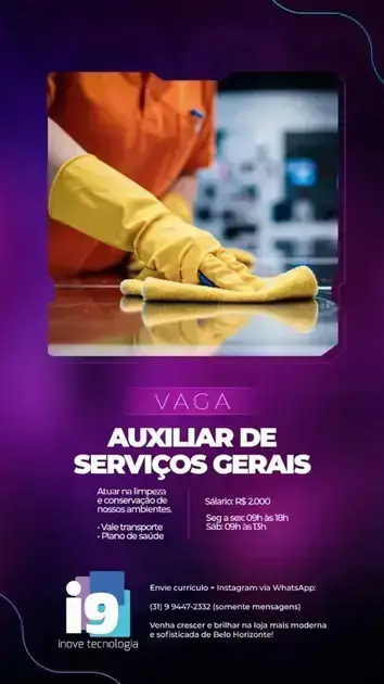 vaga de emprego em bh