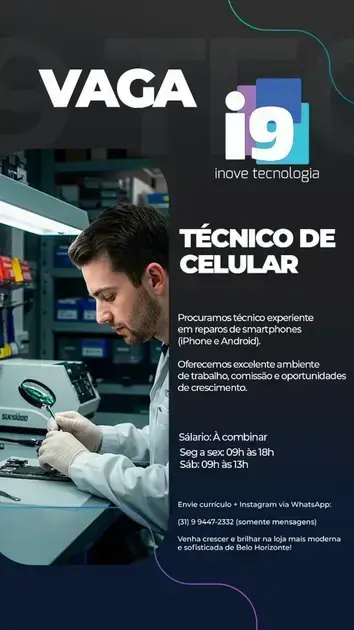 vagas de emprego em bh urgente