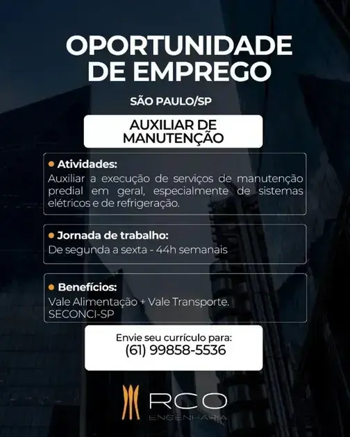 vagas de emprego em sp