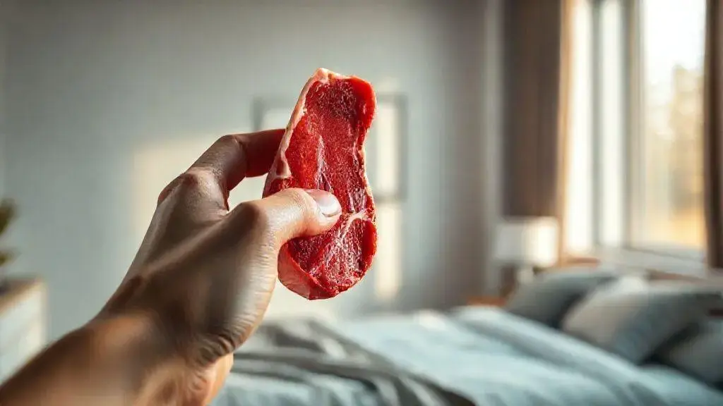 que significa soñar con carne cruda
